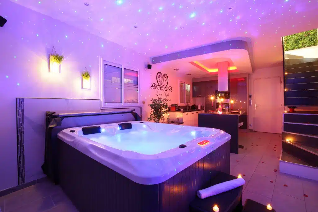 profitez d'un appartement avec jacuzzi spa privatif et illimité pour une nuit romantique en haute Garonne