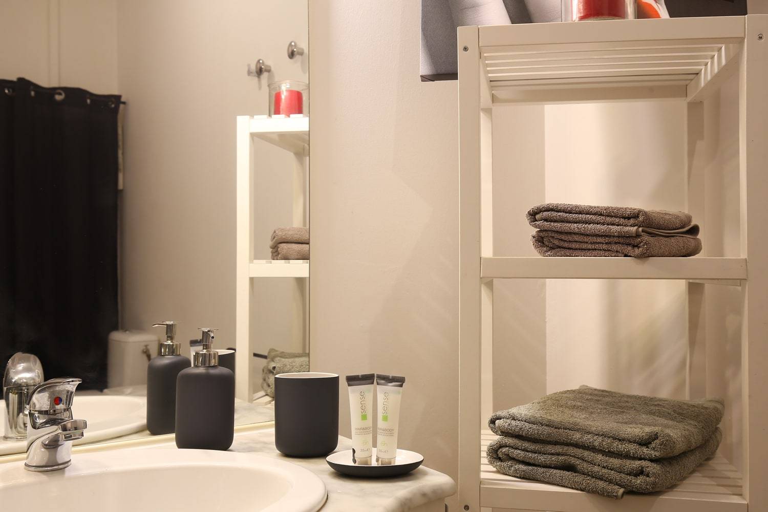 Confort de la salle de bain suite romantique proche de Toulouse